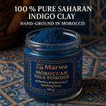 Moroccan Nila – 100% Pure Saharan Indigo , Body & Hair | Brightens, Exfoliate...